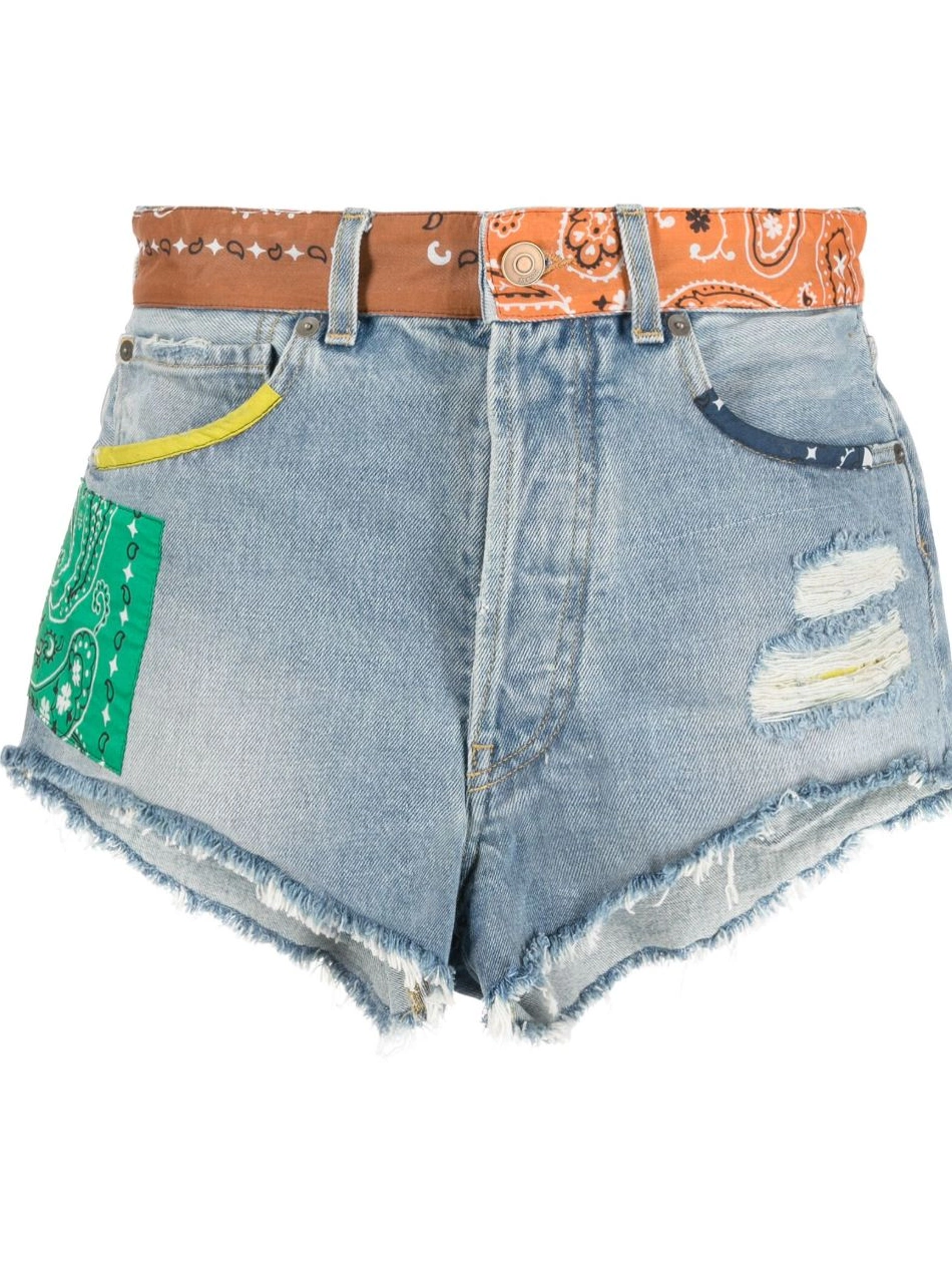 Affordable shorts Alanui California bandana-print Women denim 0804